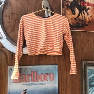 Forever 21 long sleeve crop top